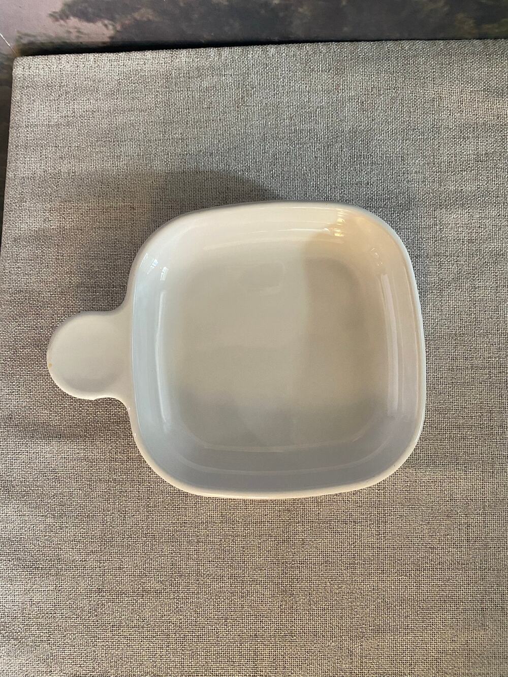 Vintage Corning Ware P-185-B Grab-It Bowl Solid White Casserole Skillet Dish
